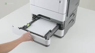 Lexmark XM1246 - Clearing paper jam in trays