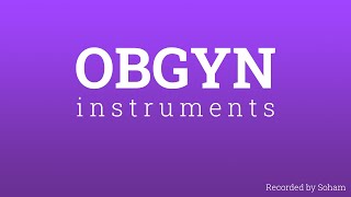 OBGYN INSTRUMENTS MBBS