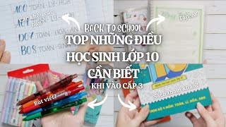 back to school | Những Điều Học Sinh Lớp 10 Cần Biết (chọn ban, chọn khối, bút viết, tập vở,...)