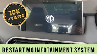 How to restart Mg infotainment system? Fix the screen or error in MG screen. Hidden MG trick