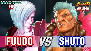 SF6 🔥 FUUDO (Ed) vs SHUTO (Akuma) 🔥 Street Fighter 6 High Level Gameplay