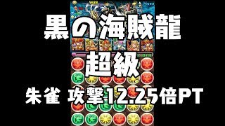 パズドラ 黒の海賊龍 超級 天導の朱雀・レイラン 攻撃12.25倍PT