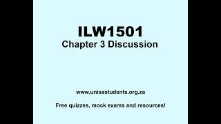 ILW1501 Discussion Chap 3