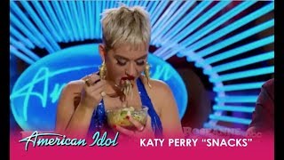 Katy Perry EATING HABITS Behind The Scenes | American Idol 2018