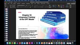 Chapter 13 - Integrated Training and the OPT Model