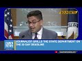 journalist grills the state department on israel s 30 day aid deadline dawn news english