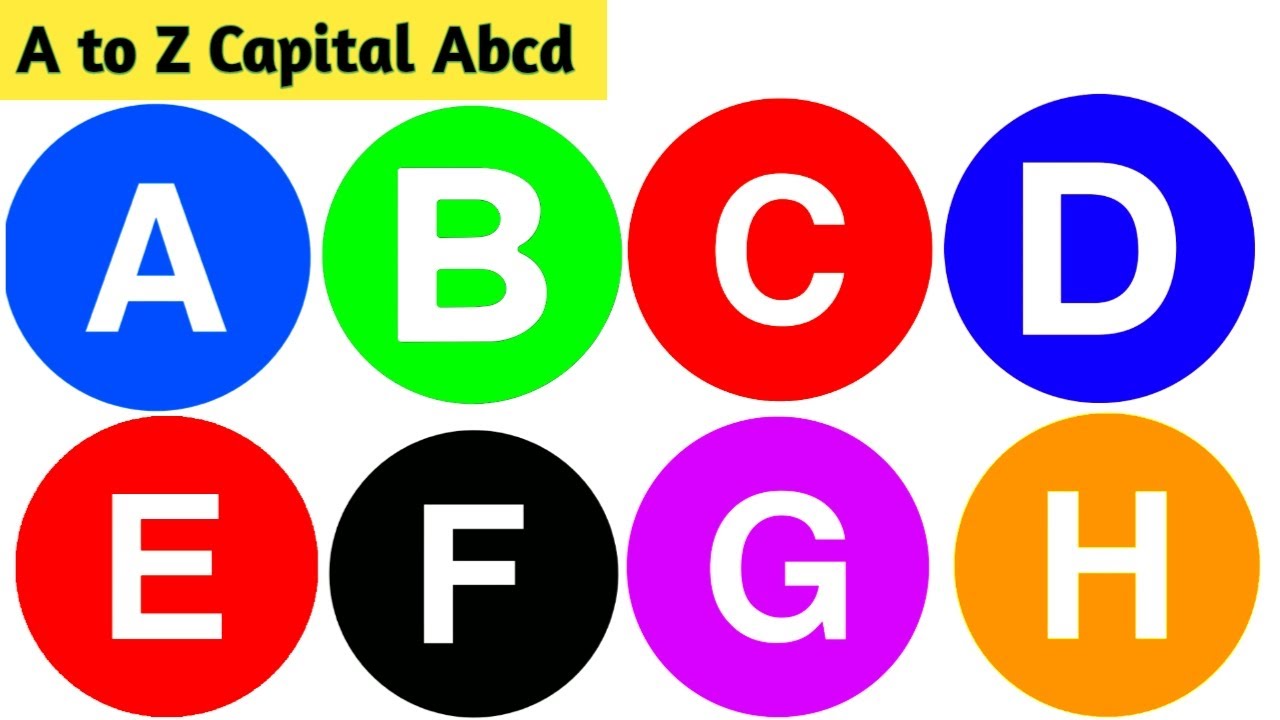 A To Z Capital Abcd ,, Capital Alphabets ,, Capital Letters ,, Learn ...