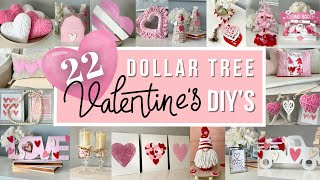 22 DOLLAR TREE VALENTINES DAY 2024 DIYs | Easy High End VALENTINE'S Day DIY VALENTINE'S Crafts 2024
