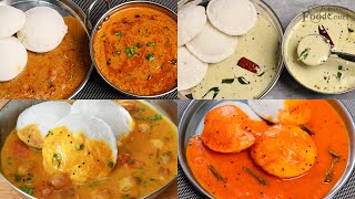 4 Easy Side Dish For Idli/ Idli Side Dish Recipes