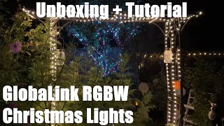 GlobaLink Rope Lights Outdoor, 25M/82FT 500Leds Christmas Rope Lights, IP65 Unboxing \u0026 instructions