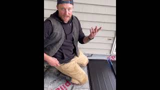 How to enclose trim on standing seam metal roof. Perfect top for our timber frame cover