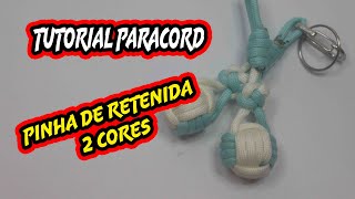 Tutorial Pinha retenida com 2 cores, passo a passo (arte de Marinheiro)