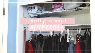 SMALL CLOSET MAKEOVER | ENTRYWAY CLOSET MAKEOVER