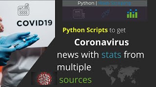 P4 | Coronavirus latest news with statistics using python | Web scraping with Python