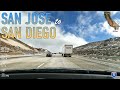 San Jose to San Diego Road Trip Timelapse in 4K