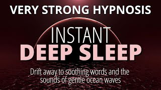 Deep Sleep Hypnosis (Very Strong) | Rapid Induction Into Sleep | Black Screen