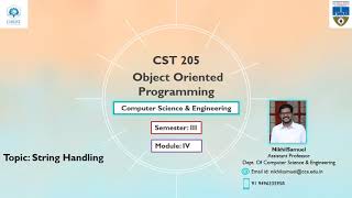 KTU CS205 Object Oriented Programming-Strings