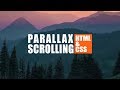 How to Create SIMPLE Parallax Scrolling Website Using HTML and CSS | Quick Tutorial