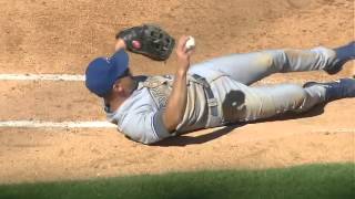 2012/09/19 Vizquel's diving catch
