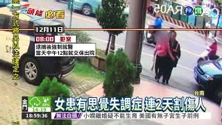 女連2天闖校園 持刀隨機傷2童