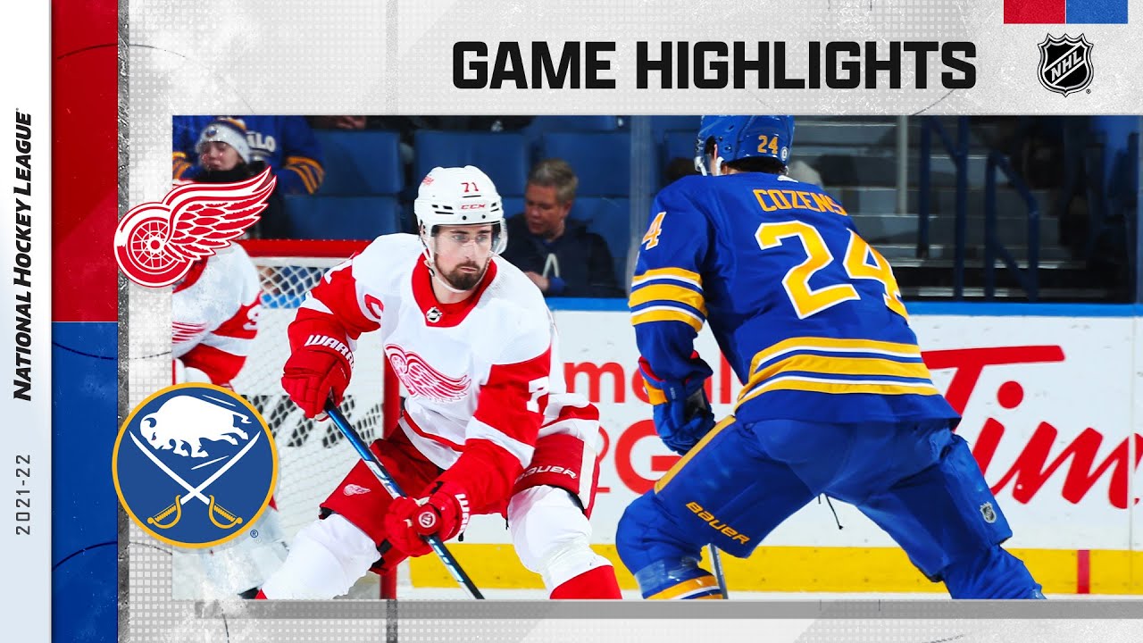 Red Wings @ Sabres 1/17/22 | NHL Highlights - YouTube