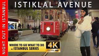 【4K】🇹🇷 Istanbul 2022 | Istiklal Street at Night | Istanbul nightlife