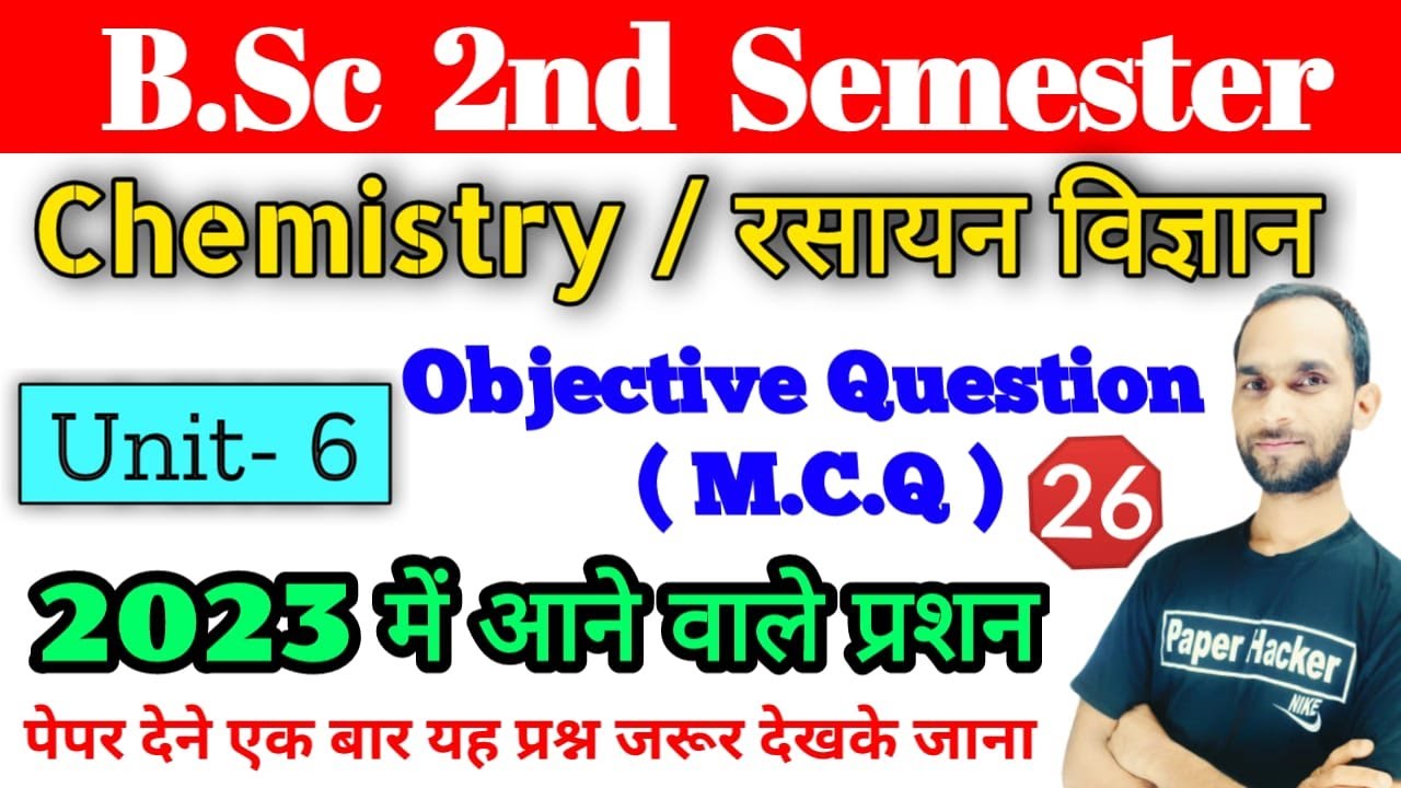 Bsc 2nd Semester Chemistry,bsc Second Semester Chemistry,bsc 1st Year ...