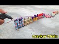 All types of cracker chain making , cracker experiment , testing all type of diwali cracker