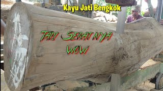 Sawmill.Penggergajian Jati Bengkok kering,kayu Jati Perhutani Blora, Indonesian Sawing, Wood working