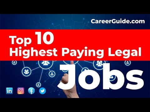 What is the highest paid job in law?