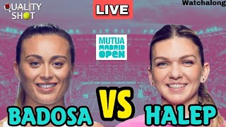 🎾BADOSA vs HALEP | WTA Madrid Open 2022 | LIVE Tennis Play-by-Play Stream