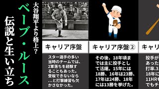 【大谷とどっちが上？】元祖二刀流ベーブ・ルースの伝説と生い立ち