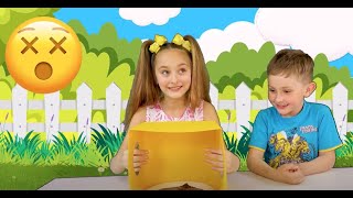 Sasha and Dima Staged Funny Bigger Competition for Kids with Mystery Boxes