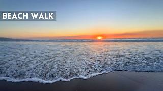 You’re walking along the beach when the sun is setting | Soothing Nature Sounds (Ocean Sounds)