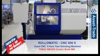 Best Used ROLLOMATIC CNC 600X - 6 Axis  - CNC Tool Grinder from Germany