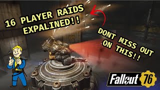 Fallout 76 - How To Create 16 Player Raids!!