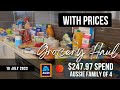 GROCERY HAUL with PRICES | AUSTRALIA | Coles & Aldi