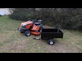 Husqvarna GT54LS Briggs Lawn Tractor Dump Cart Package