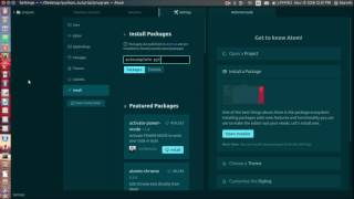 atom as python editor on ubuntu