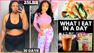 WHAT I EAT IN A DAY TO LOSE 25 POUNDS IN 30 DAYS✨ | Rosa Charice