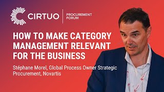 Cirtuo Procurement Forum 2023 | How to make Category Management relevant for the business