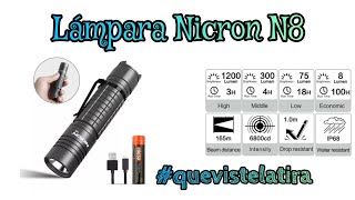 Lámpara nicron N8 review