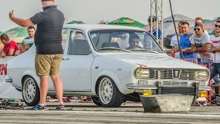 Brutal Dacia 1300 2.0 Turbo Quattro 340 Hp vs VW Golf 2 TDI - Drag Race Arad 10.09.2016