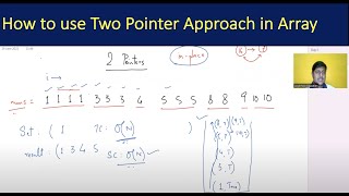 Array Problems | Two Pointer Problems - 1| Coding Interviews | Logicmojo