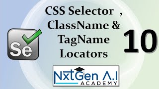 Selenium Tutorials for Beginners : 10 . TagName and ClassName Locators