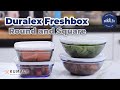 Duralex Freshbox Round And Square Bowls | Wadah Bahan Dapur