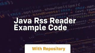 java rss reader example code
