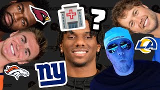 🏥 Malik Nabers knee.. 📰 Stafford, Nix, Chargers, Brissett
