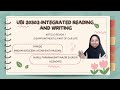 UBI20302 INTEGRATED READING & WRITING | FHPK30 | ARTICLE REVIEW