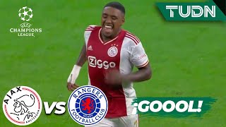 ¡GOLEADA! ¡Bergwijn NO PERDONA! | Ajax 4-0 Rangers | UEFA Champions League 22/23-J1 | TUDN